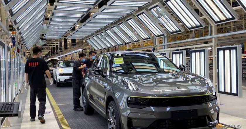 An easing of coronavirus prevention measures helps China’s auto plants rev up