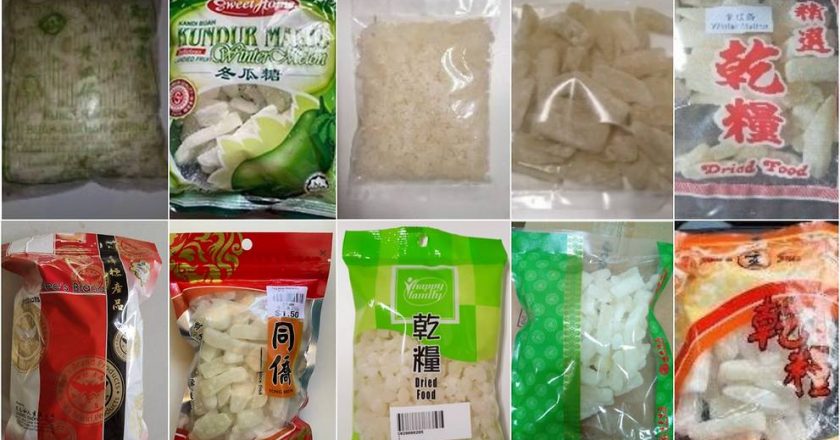 SFA recalls 10 winter melon products for high levels of sulphur dioxide