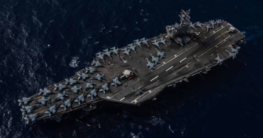 U.S. aircraft carriers hold joint drills after ASEAN lambastes Beijing over South China Sea