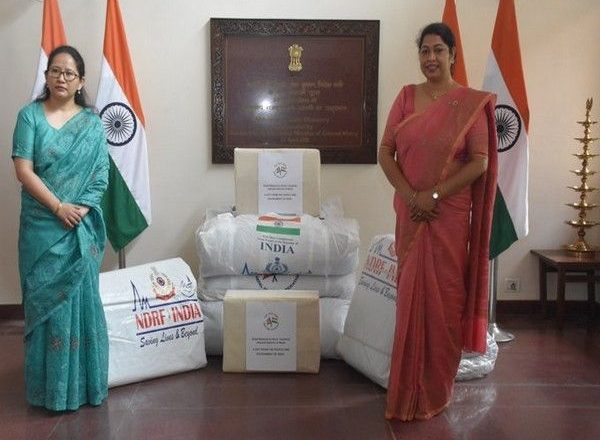 India gifts consignment of disaster relief materials to Nepal