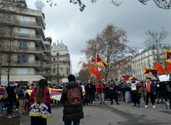 Tibetan community in France protest against Tibetan monk’s brutal killing in Chinese prison