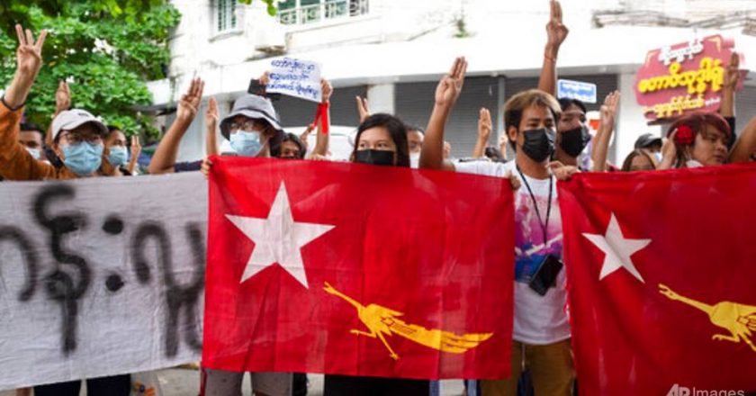 Opponents of Myanmar coup hold protests on Martyrs’ Day holiday