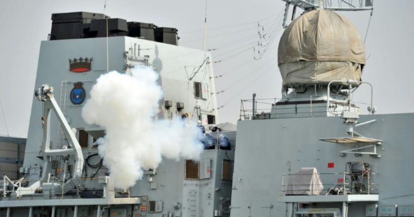 UK warship makes rare transit through Taiwan Strait