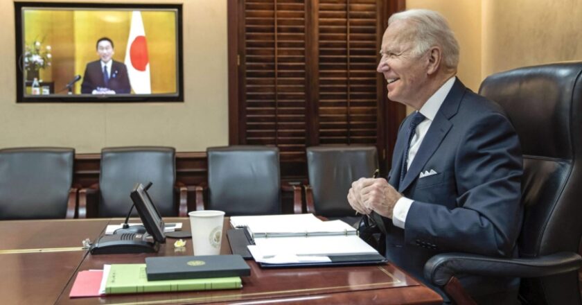 Kishida and Biden in lockstep, but COVID-19 means 2022 goals may prove elusive