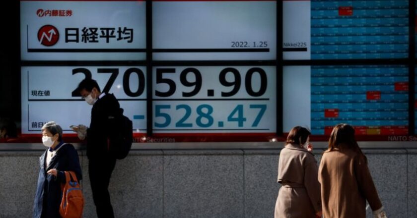 Equities tumble and US dollar rises as Russia/ Ukraine fears escalate