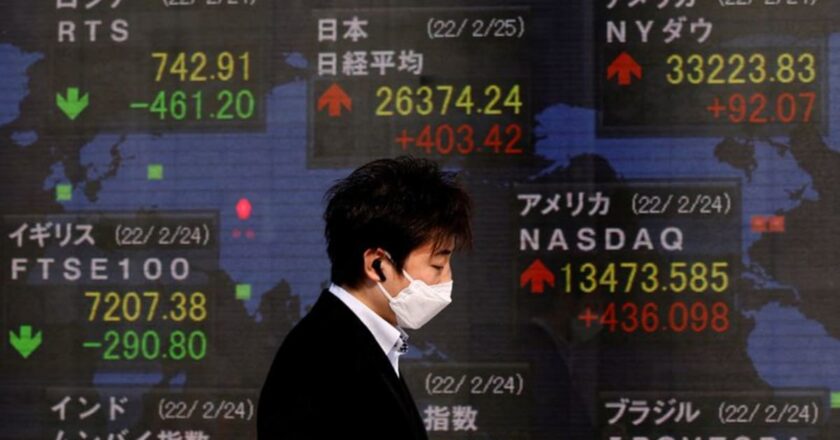 Global stocks rise, US yields fall as inflation slows