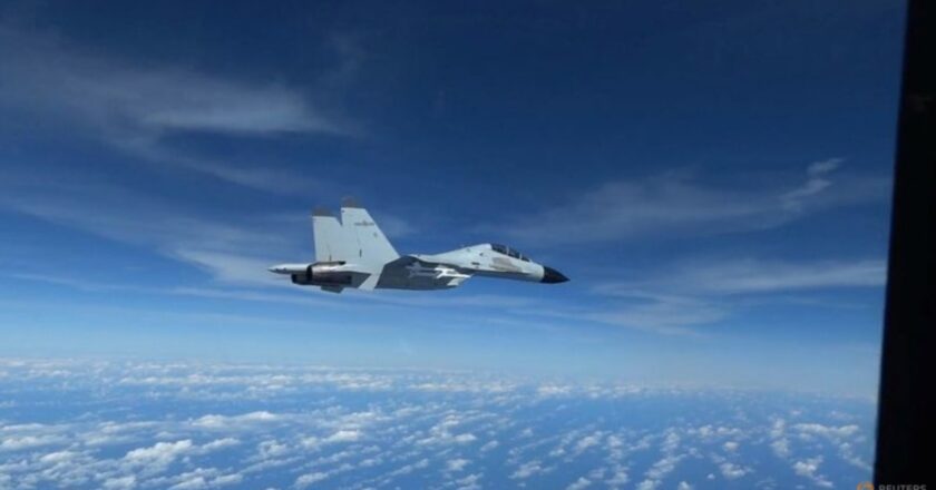 Chinese jet came within 3m of US military aircraft over South China Sea