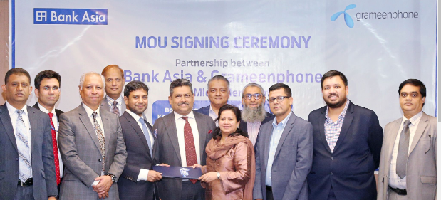 Agreement between Bank Asia and GP to promote financial inclusion