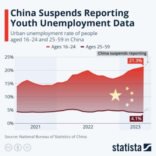 China halts release of youth unemployment data amid faltering economy