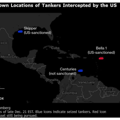 US Pursuit of Third Oil Tanker Intensifies Venezuela Blockade